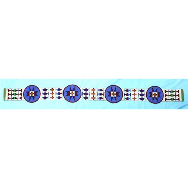 Blackfoot Beaded Blanket Strip