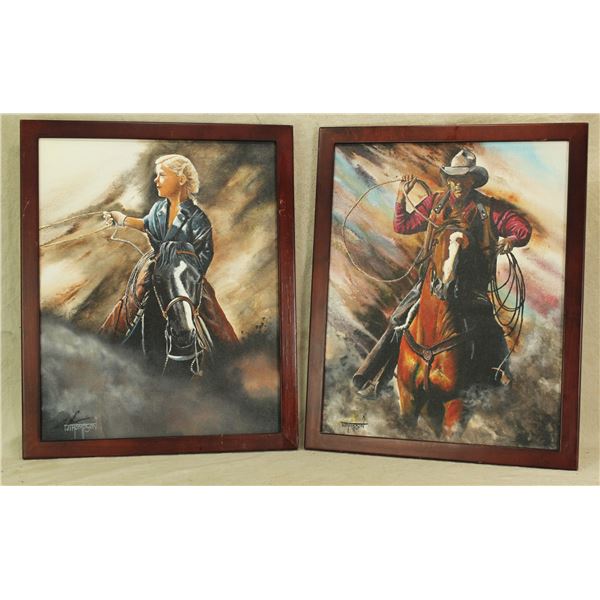 Two Thompson Oil Paintings