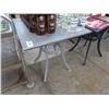 Image 1 : 9-Grey Mica Pedestal 4 Top Tables - 9 X $