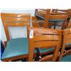 Image 2 : 60-Cherry/Teal Padded Dining Chairs - 60 X $