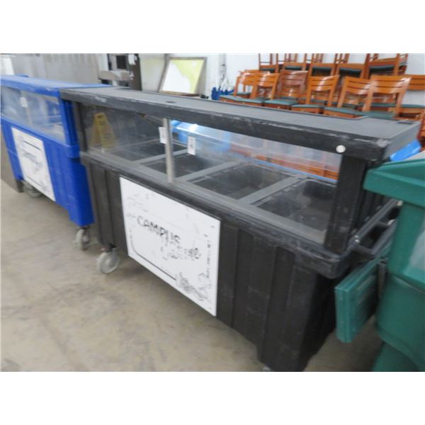 Cambro Black Rolling Iced Service Bar