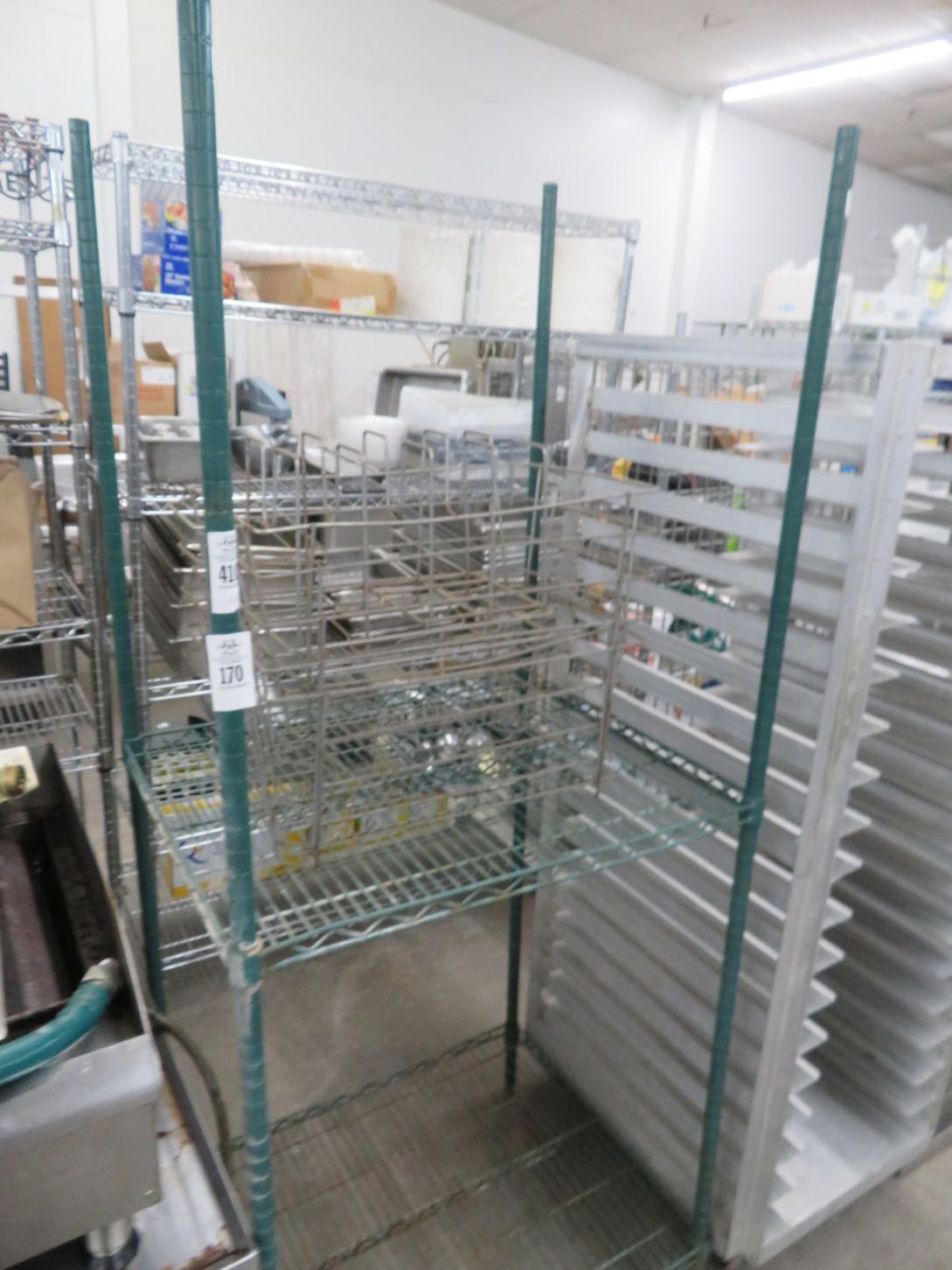 Green Coated 2 Shelf Metro Storage Rack