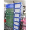 Image 1 : 40-Colored Plastic Storage Totes - 40 X $