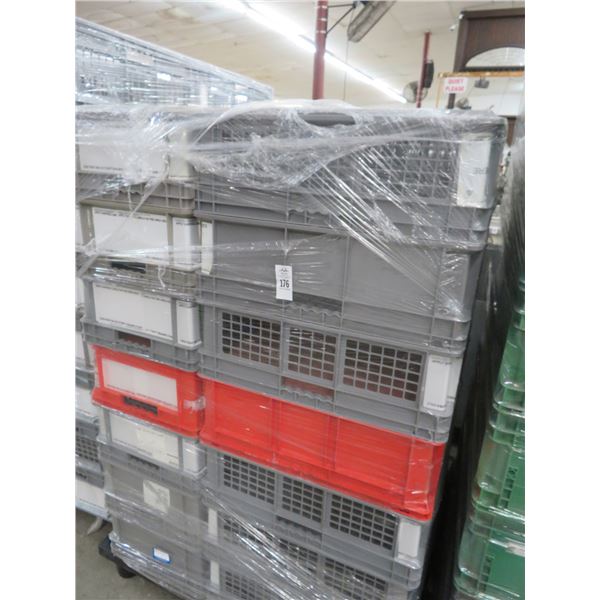 35-Grey Plastic Storage Racks - 35 X $