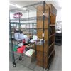 Image 1 : Metro Black Rolling 6 Shelf Cart