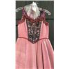 Image 3 : 1885 SALOON/DANCE HALL GIRL COSTUME WITH LACE AND BEADED DETAILS - DAILY RENTAL $90.00