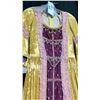 Image 3 : 1750'S DEMASK DRESS WITH BELL SLEEVES AND BEADED DETAILS