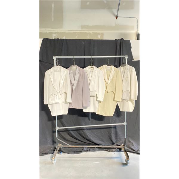 5 ASSORTED CREAM/WHITE DRESS JACKETS