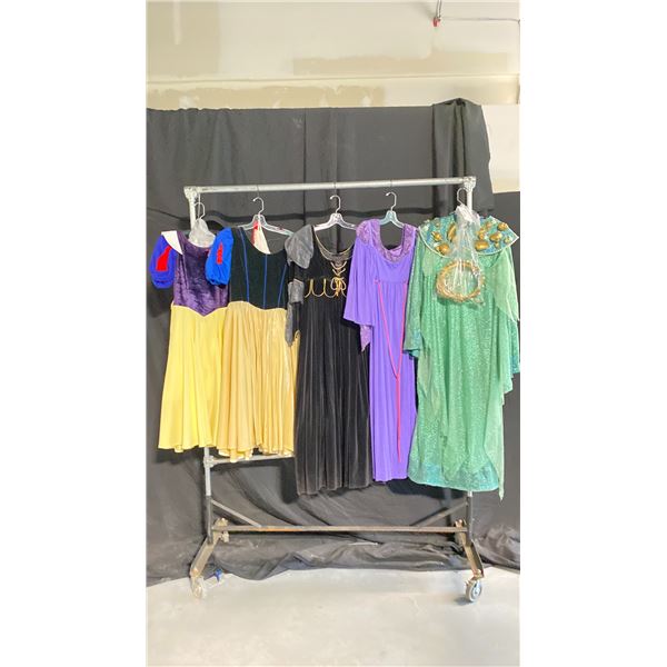 5 COSTUMES INCLUDING 2 SNOW WHITE, 1 EVIL QUEEN, NEPTUNE GOD OF THE SEA & MORE