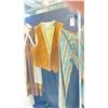Image 3 : DOUBLE RACK OF  COSTUMES: SOUTHERN BELLE DRESS, RENAISSANCE DRESS WITH HEAD PIECE, SUEDE VEST