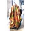 Image 4 : RACK OF MISC COSTUMES INCLUDING FIREFIGHTERS, VIKING, KIMONO & MORE