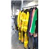 Image 5 : RACK OF MISC COSTUMES INCLUDING FIREFIGHTERS, VIKING, KIMONO & MORE