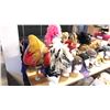 Image 3 : TABLE OF HEAD DRESSES INCLUDING SHOW GIRL, EGYPTIAN MIDDLE EASTERN ETC.
