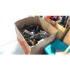 Image 1 : LARGE BOX FULL OF LEATHER BELTS