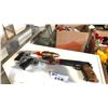 Image 2 : 3 DRAWER DRESSER WITH CONTENTS INCLUDING PROP GUNS, HOLSTERS, SPURS, MUSKETS ETC