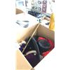 Image 3 : BIN OF MIXED ARMOUR, HATS, WEAPONRY AND MORE