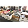 Image 1 : BOXES OF FOAM, FABRIC AND FRAMED ART