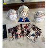 Image 1 : Gulf Promo Signed Baseballs and Hockey Cards
