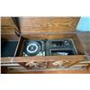 Image 4 : Vintage Record Player Stereo 66Wx18Dx28H, Includes a Large Bin of Records