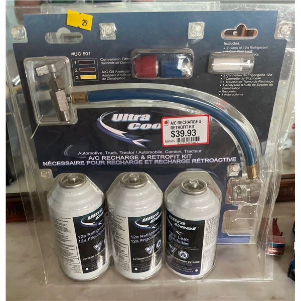 Air Conditioning Recharge Kit, Never Opened