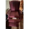 Image 3 : Burganady Fabric Queen Anne Style Recliner Chair (worn fabric/staining on arms)