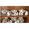 Image 4 : Myott "Rose Garden" China Set, 8 Full Place Setting plus Serving Dishes and Salt & Pepper Shakers