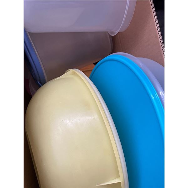 Collection of New and Vintage Tupperware Storage