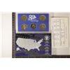 Image 2 : 1999 US 50 STATE QUARTERS PROOF SET WITH BOX AND