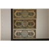 Image 1 : 3-BANK OF MEXICO 1 PESO BILLS: 1 NO DATE, 1950