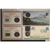 Image 1 : 2 STATE QUARTER UNC STAMP SETS & 2-STATE QUARTER