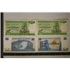 Image 1 : 4 ZIMBABWE COLORIZED BILLS: 2-1983 $5 AND 2-1997-