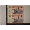 Image 2 : 2-2022 NIGERIA 5 NAIRA CRISP UNC POLYMER COLORIZED