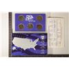 Image 2 : 2001 US 50 STATE QUARTERS PROOF SET WITH BOX AND