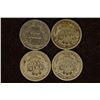 Image 2 : 1904, 07, 10 & 1912 SILVER BARBER DIMES