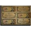 Image 2 : 6-DOMINCAN REPUBLIC 1 PESO BILLS
