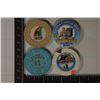 Image 2 : 4-$1 PLASTIC CASINO GAMING CHIPS HILTON