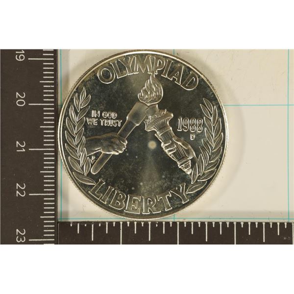 1988-D US UNC SILVER DOLLAR OLYMPIAD
