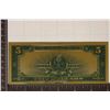 Image 2 : 24KT GOLD FOIL REPLICA NOTE OF A 1923 US $5 SILVER
