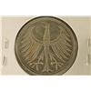 Image 2 : 1971-F GERMAN SILVER 5 MARK .2250 OZ. ASW