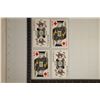 Image 1 : 4-2.5 GRAIN SILVER BARS LAMINATED ON PLAYING CARDS