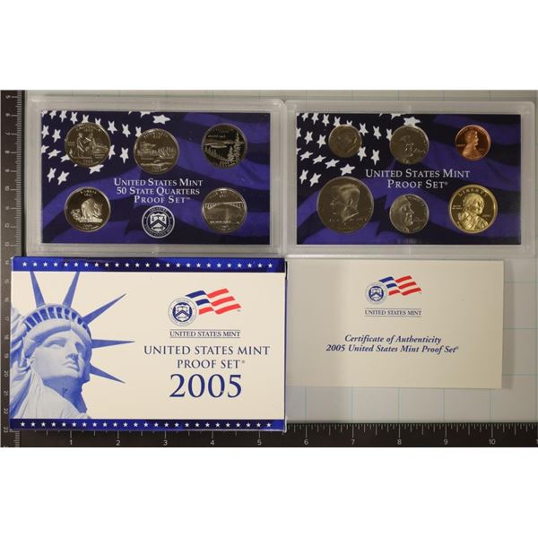 2005 US PROOF SET (WITH BOX) & WITH CERTIFICATE