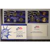 Image 1 : 2005 US PROOF SET (WITH BOX) & WITH CERTIFICATE