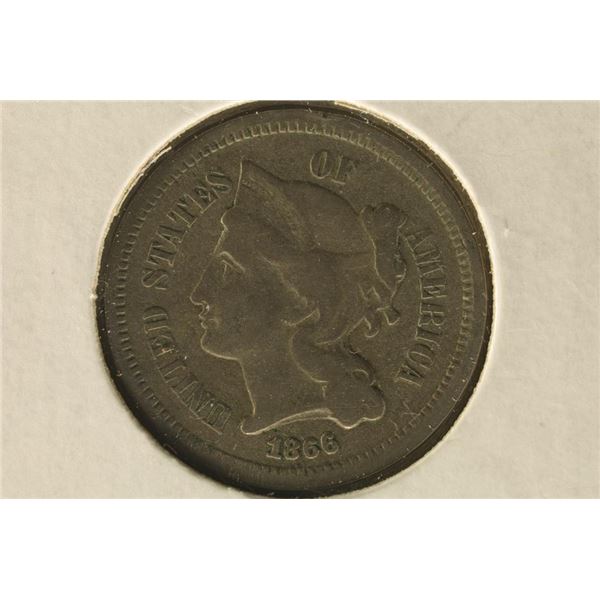 1866 THREE CENT PIECE (NICKEL)