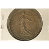 Image 2 : 1918 FRANCE SILVER 2 FRANCS .2685 OZ. ASW