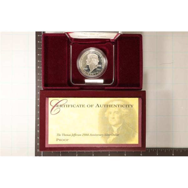 1993-S PF THOMAS JEFFERSON 250TH ANNIVERSARY