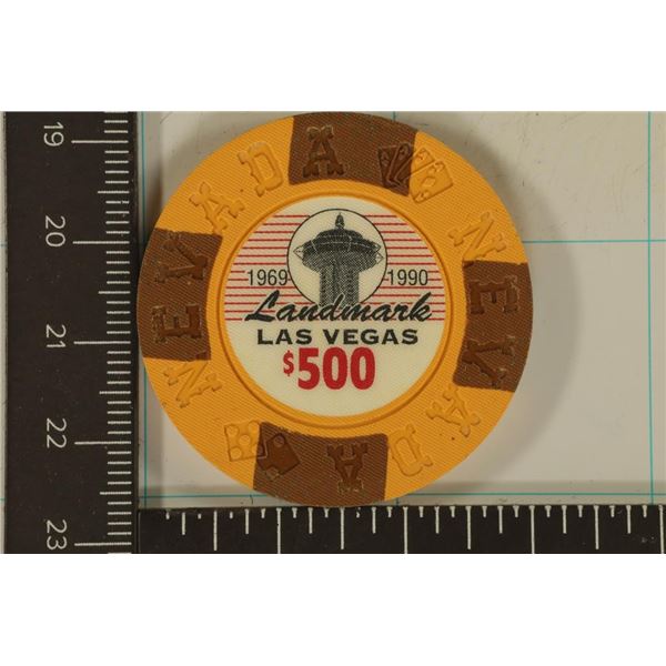 1969-1990 LANDMARK LAS VEGAS, NEVADA $500 POKER