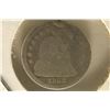 Image 2 : LOVE TOKEN ON 1859 SILVER SEATED LIBERTY DIME