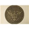 Image 2 : 1907-D SILVER BARBER HALF DOLLAR VERY GOOD WITH