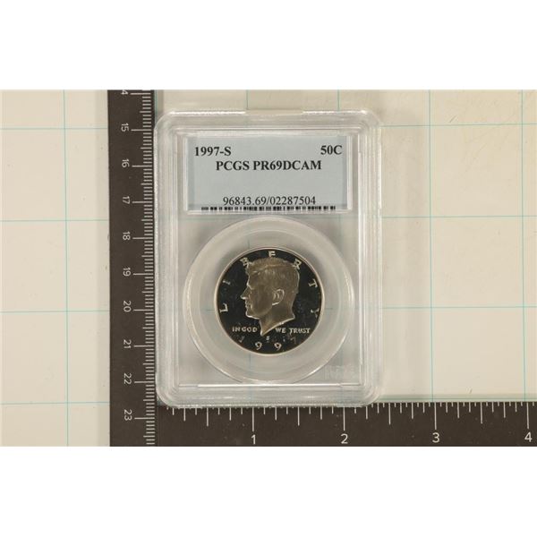 1997-S KENNEDY HALF DOLLAR PCGS PR69 DCAM