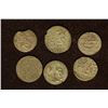 Image 1 : 6 SILVER DIME SIZED OTTOMAN EMPIRE PARA COINS:
